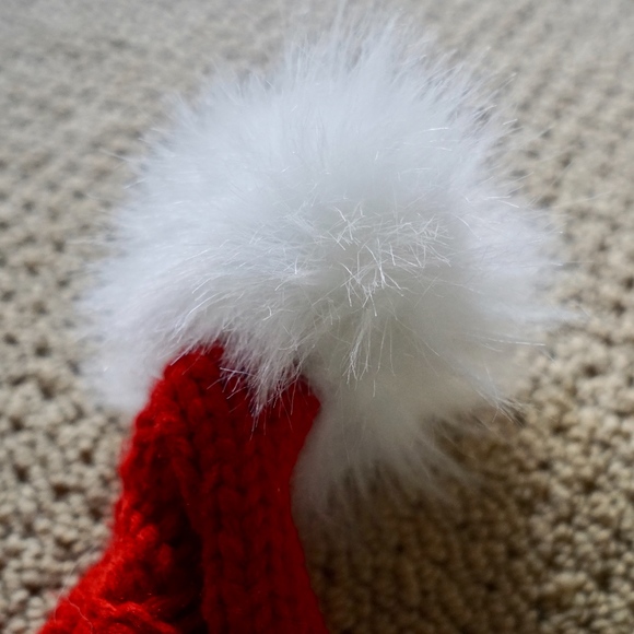 FUNKY Santa Clause Christmas hat with two pompoms - Picture 4 of 4